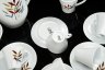 Купить Сервиз кофейный с растительным декором на 5 персон (13 предметов), Cerabel Porcelaine de Baudour, фарфор, деколь, Бельгия, 1960-1977 гг.