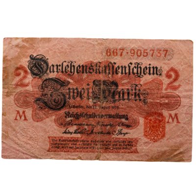 купить Германия 2 марки 1914