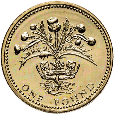 купить Великобритания 1 фунт (pound) 1989