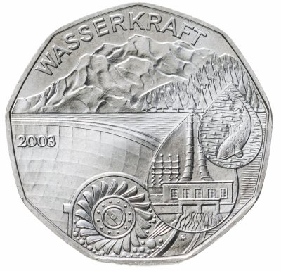 купить Австрия 5 евро 2003 Гидроэнергетика