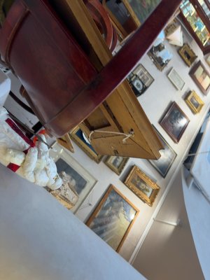 купить Прибор письменный "Лира" с двумя чернильницами на массивной подставке, латунь, камень, стекло, Российская империя, 1890-1915 гг.