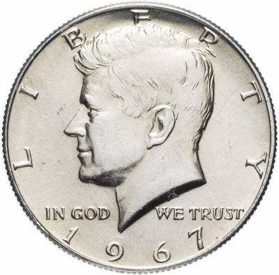 Купить США 50 центов (1/2 доллара, half dollar) 1967