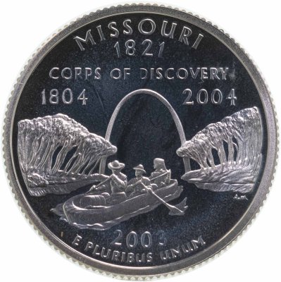 купить США 25 центов (квотер, 1/4 доллара, quarter dollar) 2003 "Миссури (Missouri)"
