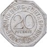 Купить Германия (Нюрнберг) нотгельд  20 пфеннигов 1919 "Toppler House" трамвайный жетон