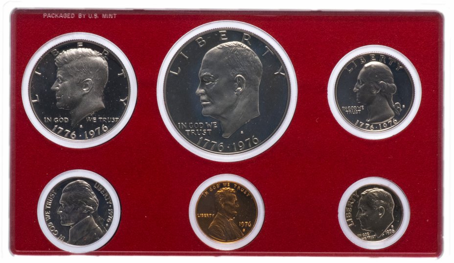 купить США Годовой набор монет 1975 Proof (6 штук) в упаковке