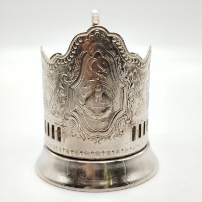 купить Подстаканник "Советский космос", мНЦ (медь-никель-цинк), Кольчугинский завод цветных металлов, СССР, 1960-1990 гг.