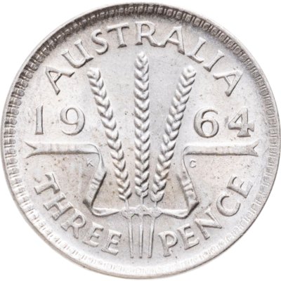 купить Австралия 3 пенса (pence) 1964