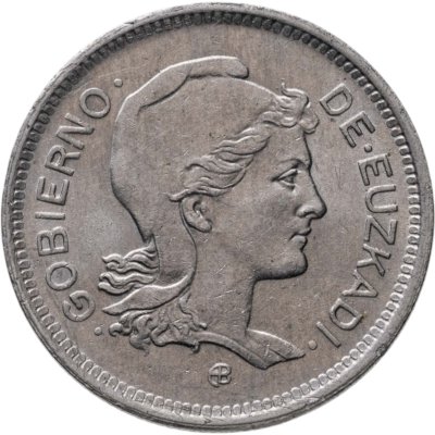 купить Испания, Страна Басков 1 песета 1937