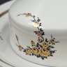 Купить Маслёнка с цветочным декором золотистого цвета, фарфор, деколь, золочение, ГДР, 1973-1977 гг.
