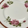Купить Набор из шести обеденных тарелок с декором в виде роз, фарфор, деколь, золочение, Wloclawek (Влоцлавская фаянсовая фабрика), Польша, 1960-1990 гг.