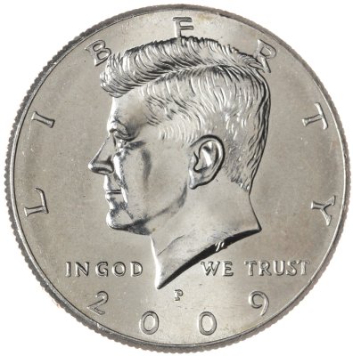 купить США 50 центов (1/2 доллара, half dollar) 2009 P Kennedy Half Dollar (Кеннеди) знак монетного двора "P" - Филадельфия