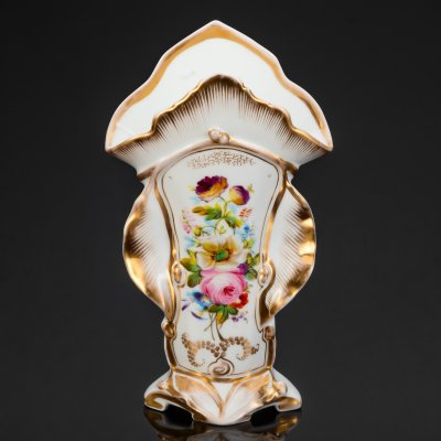 купить Ваза с цветочным декором, (J.B. Pommier), фарфор, роспись, золочение, Франция, 1870-1920 гг.