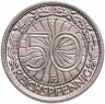 Купить Германия 50 рейхспфеннигов (reichspfennig) 1928, знак монетного двора "F" — Штутгарт