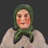 Купить Статуэтка "Старуха с узелком в руках", по модели завода Гарднера, бисквит, роспись, СССР, 1917-1940 гг.