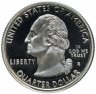 Купить США 25 центов (квотер, 1/4 доллара, quarter dollar) 1999 S Нью-Джерси (New Jersey), знак монетного двора "S" - Сан-Франциско