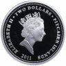 Купить Острова Питкэрн  2 доллара 2011 "Год кролика"