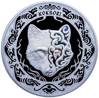 купить Казахстан 2 тенге 2025 Инвестиционные монеты Казахстана - Кокбори /волк/ в футляре с сертификатом