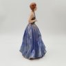 Купить Статуэтка "Девушка в синем платье с букетом цвете", керамика, роспись, Европа, 2000-2010 гг.