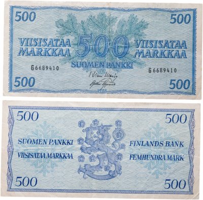 купить Финляндия 500 марок 1956