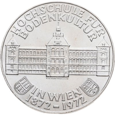 купить Австрия 50 шиллингов (shillings) 1972 100 лет Венскому Агрикультурному университету