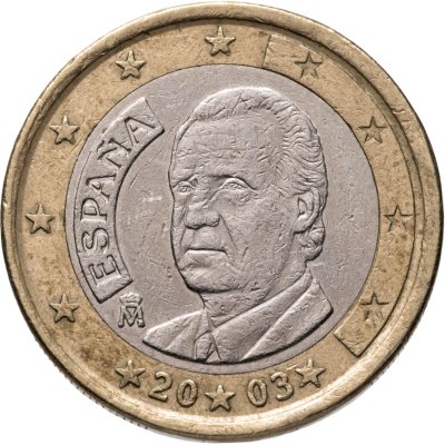 купить Испания 1 евро 2003