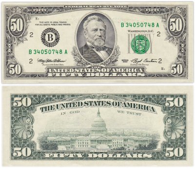 купить США 50 долларов 1993 год (Pick 494) B-Нью Йорк