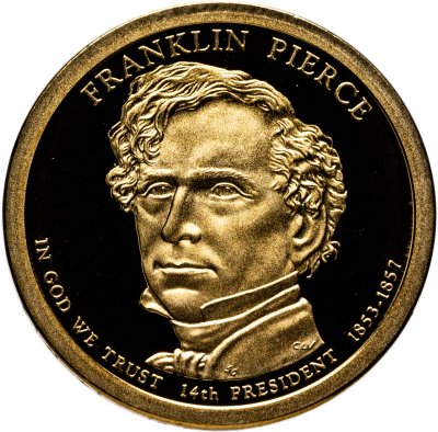 купить США 1 доллар 2010 S Франклин Пирс (14-ый Президент США)