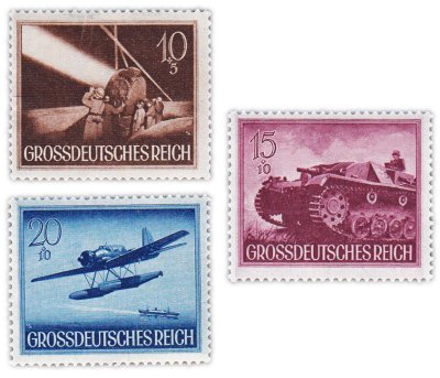 купить Германия, Третий рейх набор из 3 марок 1944 "Армия"