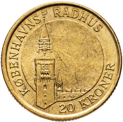 купить Дания 20 крон (kroner) 2007 "Башня Ратуши, Копенгаген"
