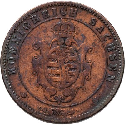 купить Германия, Саксония 5 пфеннигов 1862