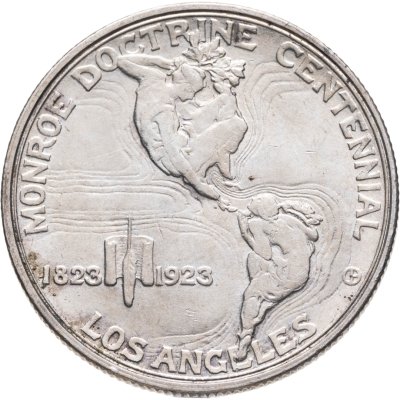 купить США 50 центов (1/2 доллара, half dollar) 1923 "100 лет Доктрине Монро"
