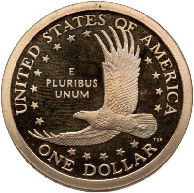 купить США 1 доллар (dollar) 2007 "Sacagawea dollar (Сакагавея доллар - парящий орёл)" знак монетного двора "S" - Сан-Франциско