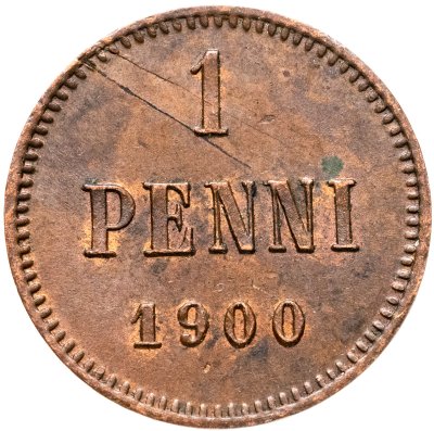купить 1 пенни (penni) 1900 Российская Финляндия