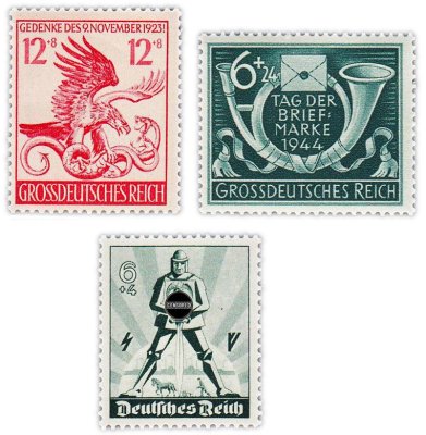 купить Германия, Третий Рейх набор из 3 марок 1940-1944