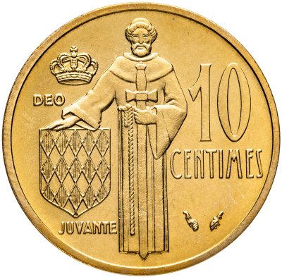 купить Монако 10 сантимов 1976
