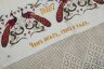 Купить Рушник "Доброе дело два века живет. Чем богата, тем и рада" с монограммой "С.В.М." под короной, ткань, вышивка крестиком, Российская империя, 1887 г.