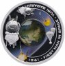 Купить Острова Кука 1 доллар 2008 "1-й человек в открытом космосе. Юрий Гагарин"