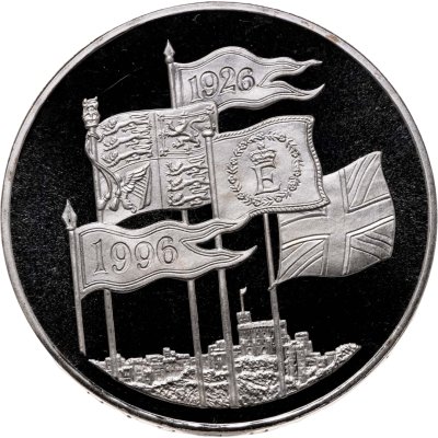 купить Великобритания 5 фунтов 1996 "70 лет со дня рождения Королевы Елизаветы II"