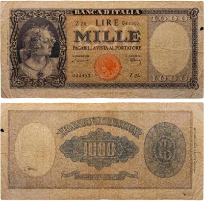 купить Италия 1000 лир 1947