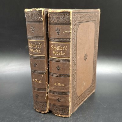 купить Шиллер Ф. "Избранные сочинения", т. 4,6, бумага, печать, коленкор, тиснение, Германия, 1880-1900 гг.