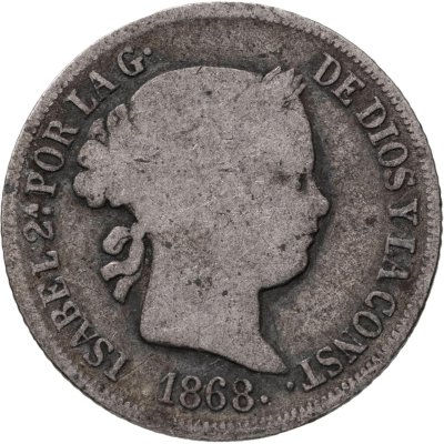 купить Филиппины, Испанская колония 10 сентимо 1868 Изабелла II