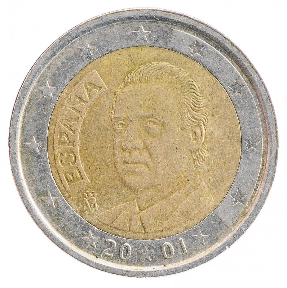 купить Испания  2 евро 2001