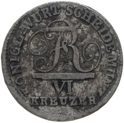 купить Германия, Вюртемберг 6 крейцеров 1809