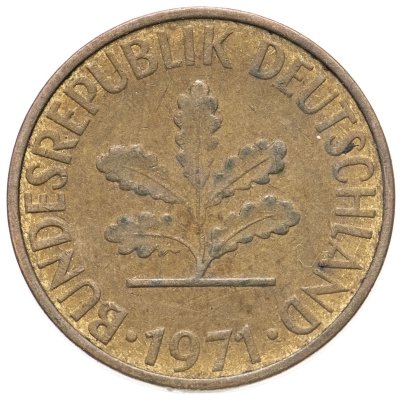 купить Германия (ФРГ) 10 пфеннигов 1971 F