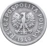 Купить Польша 10 грошей (groszy) 1949 Алюминий