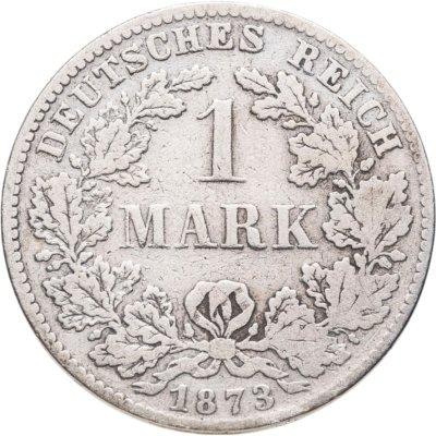 купить Германия 1 марка 1873 D знак монетного двора: "D" - Мюнхен