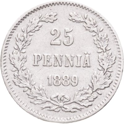 купить 25 пенни (pennia) 1889 L Российская Финляндия