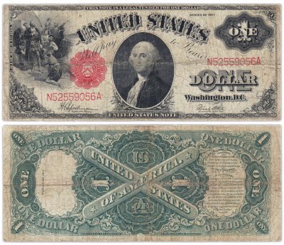 купить США 1 доллар 1917 series 1917 Legal Tender Note Speelman-White