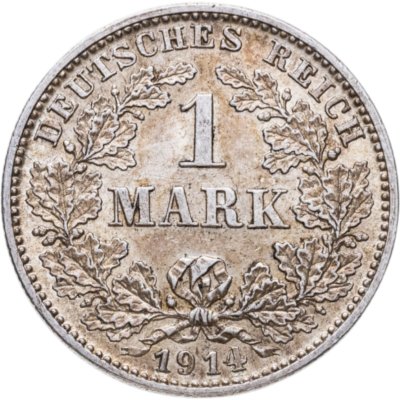 купить Германия 1 марка 1914 знак монетного двора: "G" - Карлсруэ