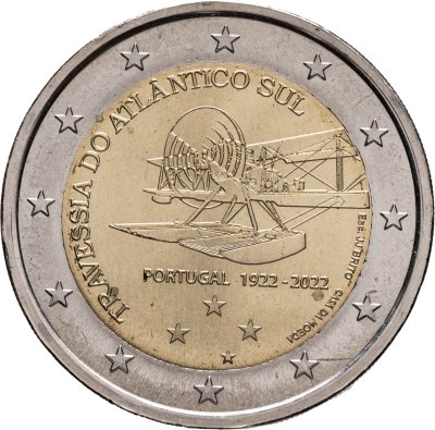 купить Португалия 2 евро (euro) 2022 Столетие перелета через Южную Атлантику
